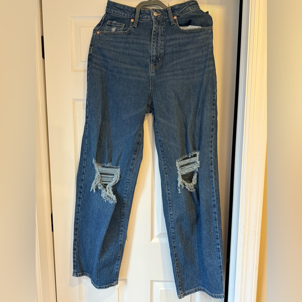 Classic Blue Distressed Jeans